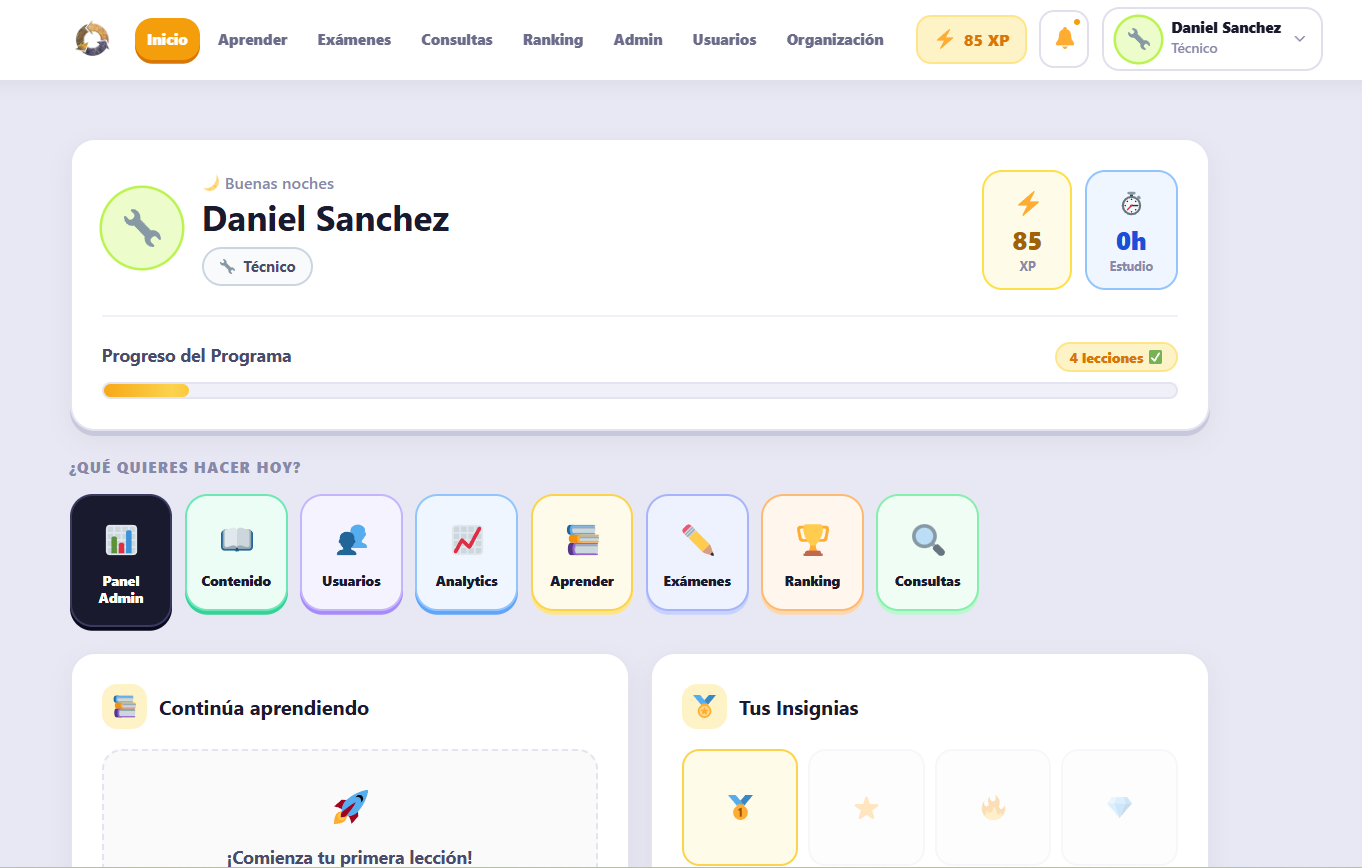 Smart Finishes Hub LMS Dashboard